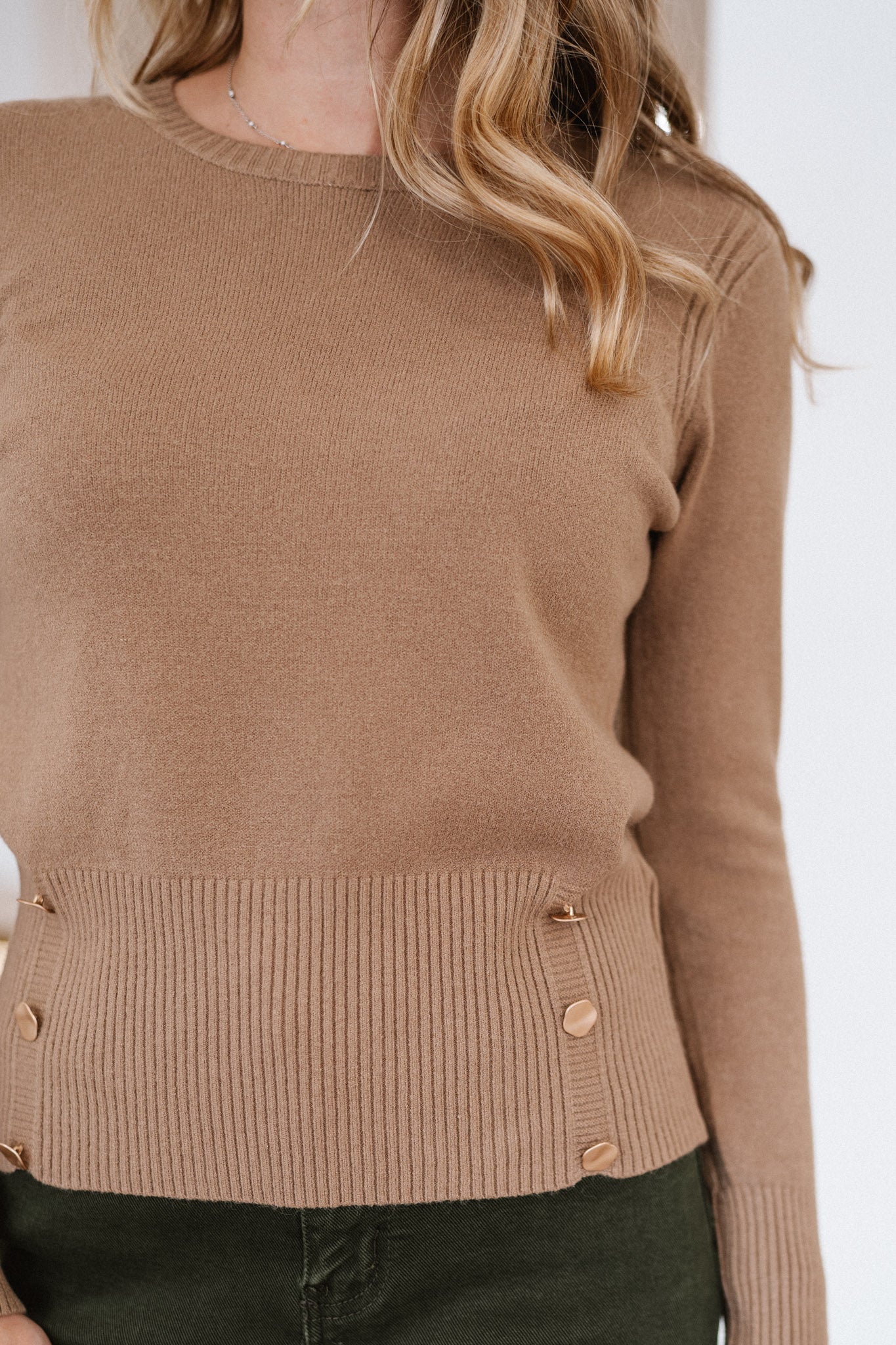 Camisola de Malha com Botões