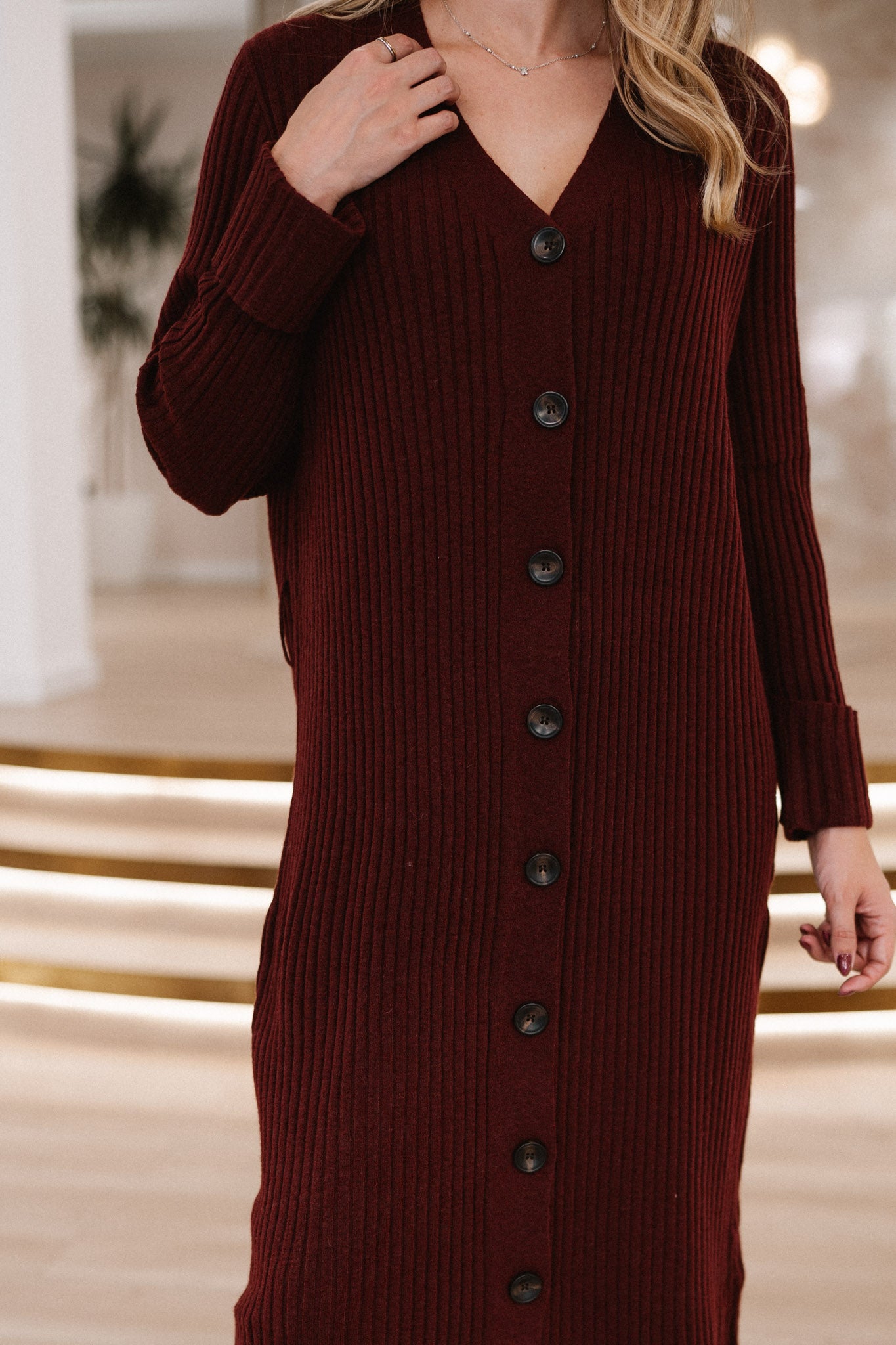 Casaco de Malha Canelada