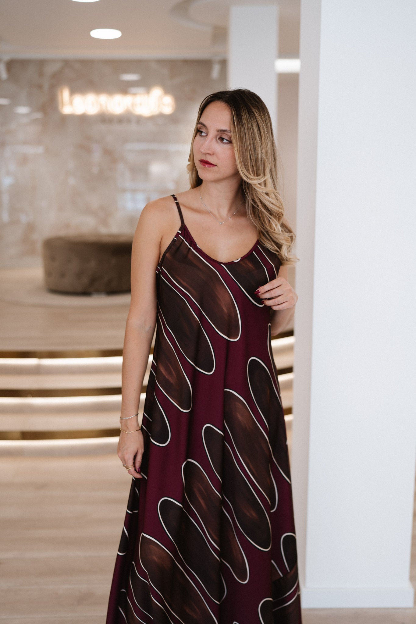 Vestido Acetinado Alças