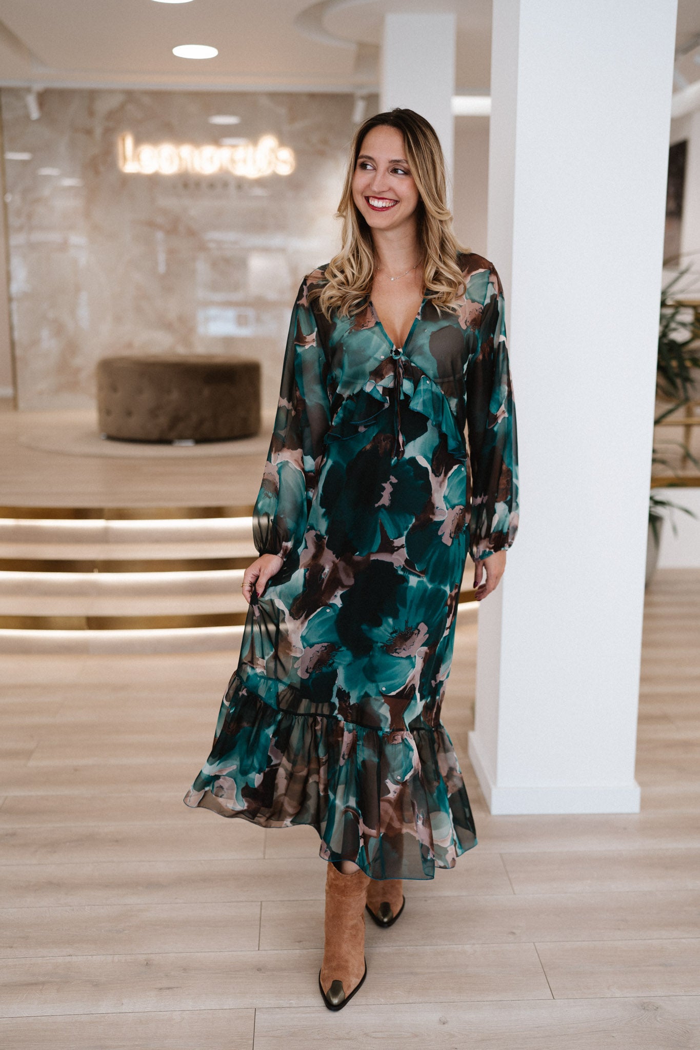 Vestido Comprido Estampado